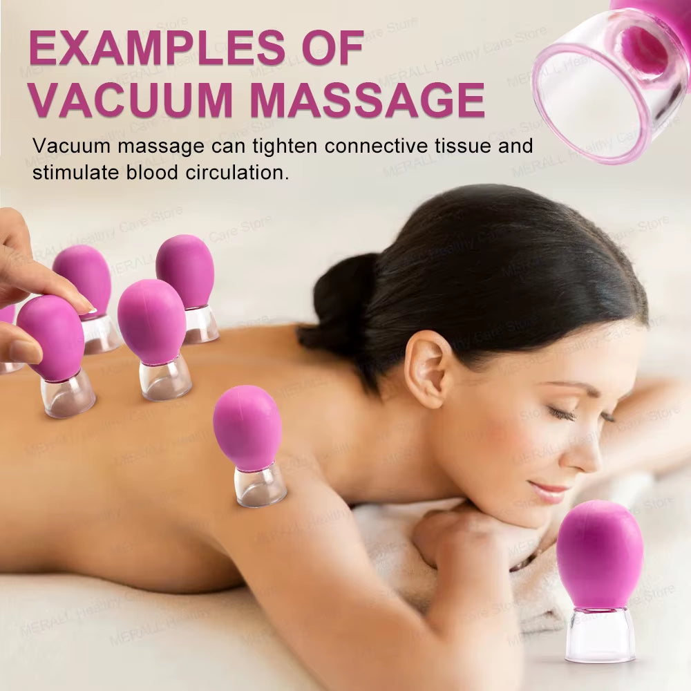 1Pc Silicone Cupping Massage Cup Body Face Neck Eye Massager Vacuum Body Facial Care Facial Steaming Pore Cleaner Tool Skin Care