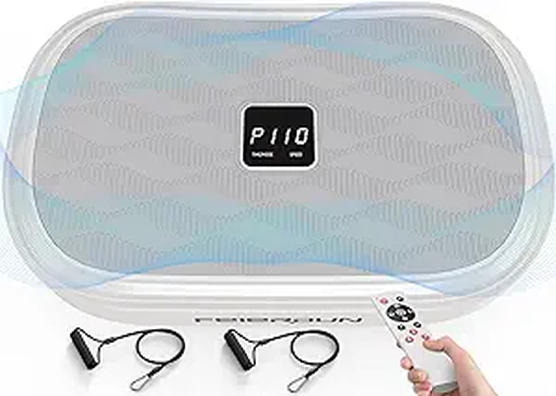 Vibration Platform Machine, Full Body Workout Vibration Fitness Platform, with Loop Bands & Remote