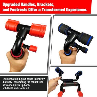 AVIVOR Push up Bars - Robust Handle Generous Foam Anti-Slip Footpads Workout Stands for Strength Training, Push up Stands