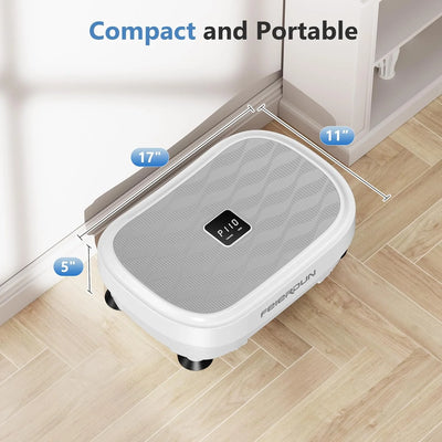Vibration Platform Machine, Full Body Workout Vibration Fitness Platform, with Loop Bands & Remote