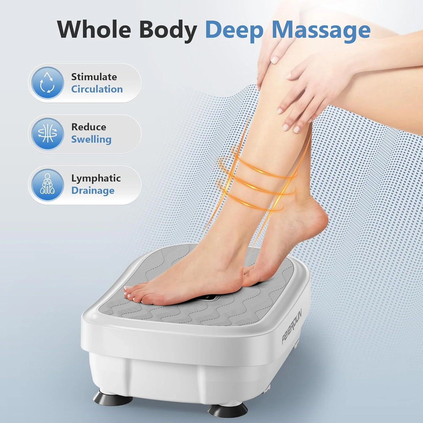 Vibration Platform Machine, Full Body Workout Vibration Fitness Platform, with Loop Bands & Remote