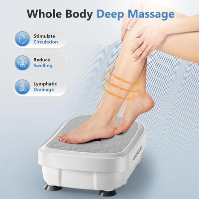 Vibration Platform Machine, Full Body Workout Vibration Fitness Platform, with Loop Bands & Remote