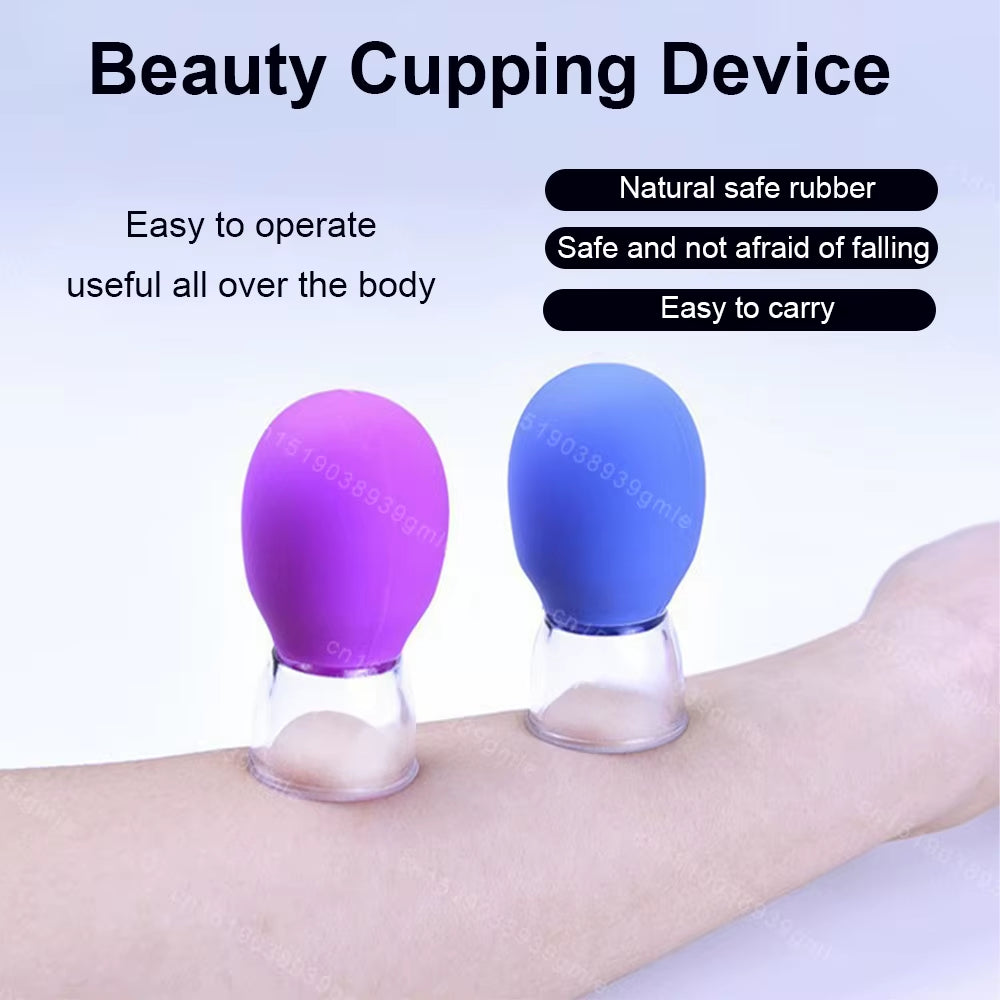 1Pc Silicone Cupping Massage Cup Body Face Neck Eye Massager Vacuum Body Facial Care Facial Steaming Pore Cleaner Tool Skin Care