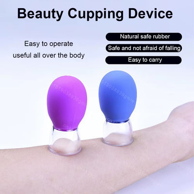 1Pc Silicone Cupping Massage Cup Body Face Neck Eye Massager Vacuum Body Facial Care Facial Steaming Pore Cleaner Tool Skin Care