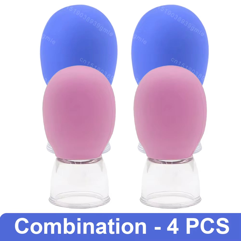 1Pc Silicone Cupping Massage Cup Body Face Neck Eye Massager Vacuum Body Facial Care Facial Steaming Pore Cleaner Tool Skin Care
