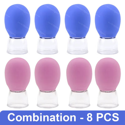 1Pc Silicone Cupping Massage Cup Body Face Neck Eye Massager Vacuum Body Facial Care Facial Steaming Pore Cleaner Tool Skin Care