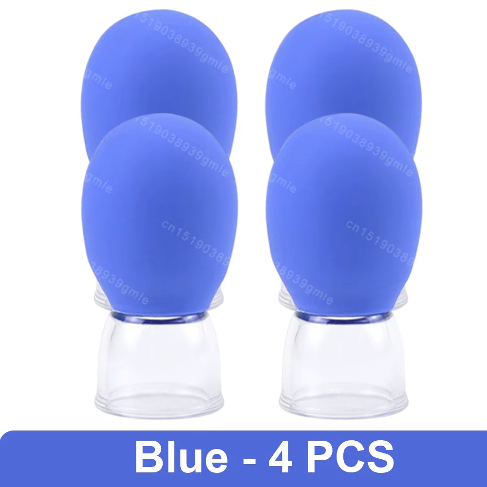 1Pc Silicone Cupping Massage Cup Body Face Neck Eye Massager Vacuum Body Facial Care Facial Steaming Pore Cleaner Tool Skin Care