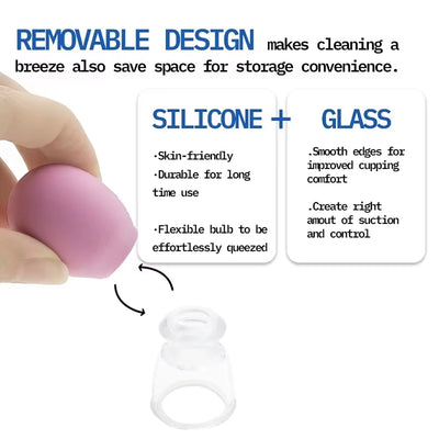 1Pc Silicone Cupping Massage Cup Body Face Neck Eye Massager Vacuum Body Facial Care Facial Steaming Pore Cleaner Tool Skin Care